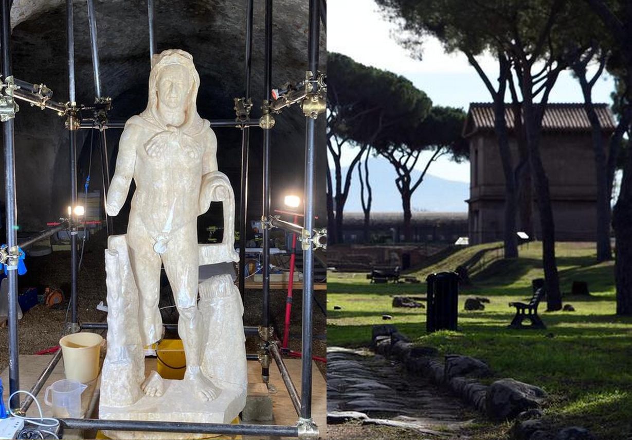 La Statua Di Ercole DellAppia Antica Si Svela Al Pubblico Tiscali